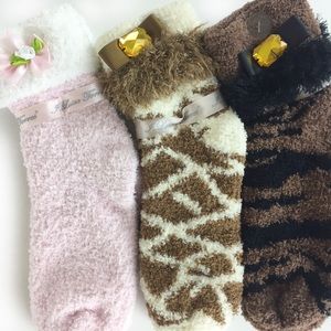 Set of 3 Pairs J. Luisa Torres Slipper Socks NWT